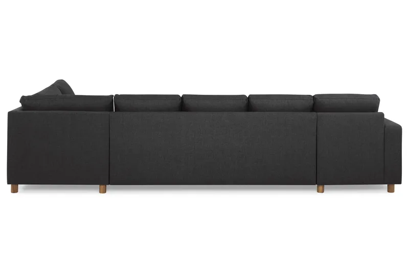 Crazy 5-sits Högervänd U-formad X-Large Soffa med Divan och Schäslong i Tyg - Antracit - Products - Möbler - Soffa - U-soffa