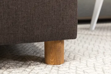 Crazy 5-sits Högervänd U-formad X-Large Soffa med Divan och Schäslong i Tyg - Brun - Products - Möbler - Soffa - U-soffa