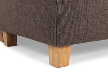 Crazy 5-sits Högervänd U-formad X-Large Soffa med Divan och Schäslong i Tyg - Brun - Products - Möbler - Soffa - U-soffa