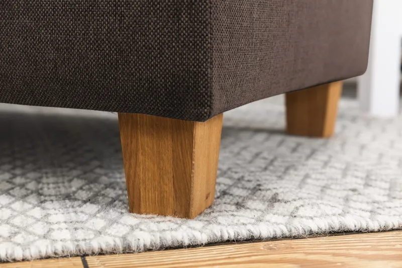 Crazy 5-sits Högervänd U-formad X-Large Soffa med Divan och Schäslong i Tyg - Brun - Products - Möbler - Soffa - U-soffa