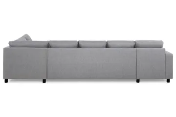 Crazy 5-sits Högervänd U-formad X-Large Soffa med Divan och Schäslong i Tyg - Grå - Products - Möbler - Soffa - U-soffa