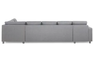 Crazy 5-sits Högervänd U-formad X-Large Soffa med Divan och Schäslong i Tyg - Grå - Products - Möbler - Soffa - U-soffa