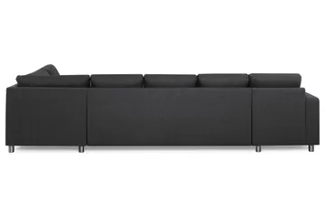 Crazy 5-sits Högervänd U-formad X-Large Soffa med Divan och Schäslong i Tyg - Mörkgrå - Products - Möbler - Soffa - U-soffa