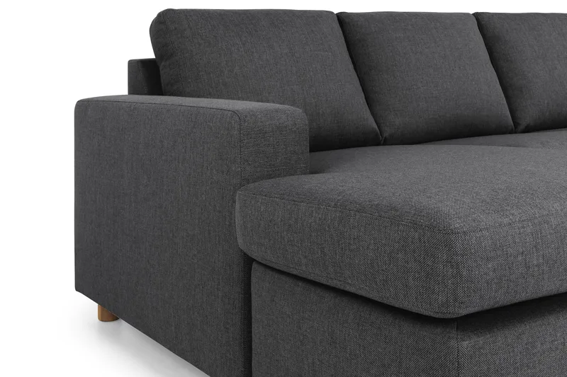 Crazy 5-sits Högervänd U-formad X-Large Soffa med Divan och Schäslong i Tyg - Mörkgrå - Products - Möbler - Soffa - U-soffa