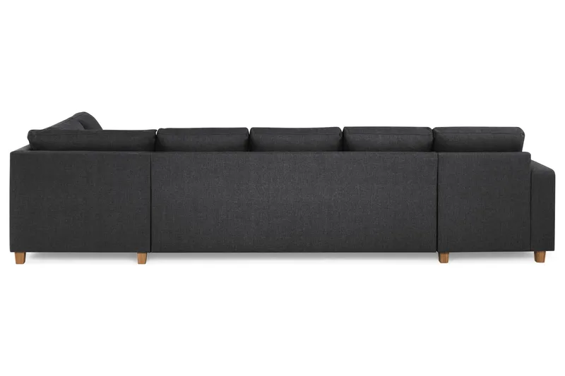 Crazy 5-sits Högervänd U-formad X-Large Soffa med Divan och Schäslong i Tyg - Mörkgrå - Products - Möbler - Soffa - U-soffa