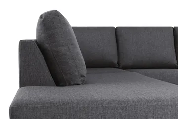 Crazy 5-sits U-formad Soffa med dubbelschäslong i Tyg - Mörkgrå - Products - Möbler - Soffa - U-soffa