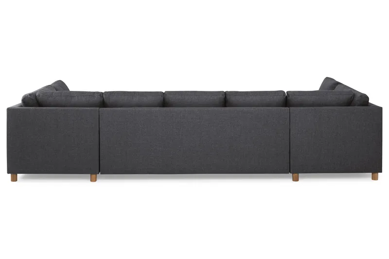 Crazy 5-sits U-formad Soffa med dubbelschäslong i Tyg - Mörkgrå - Products - Möbler - Soffa - U-soffa