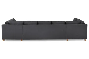 Crazy 5-sits U-formad Soffa med dubbelschäslong i Tyg - Mörkgrå - Products - Möbler - Soffa - U-soffa