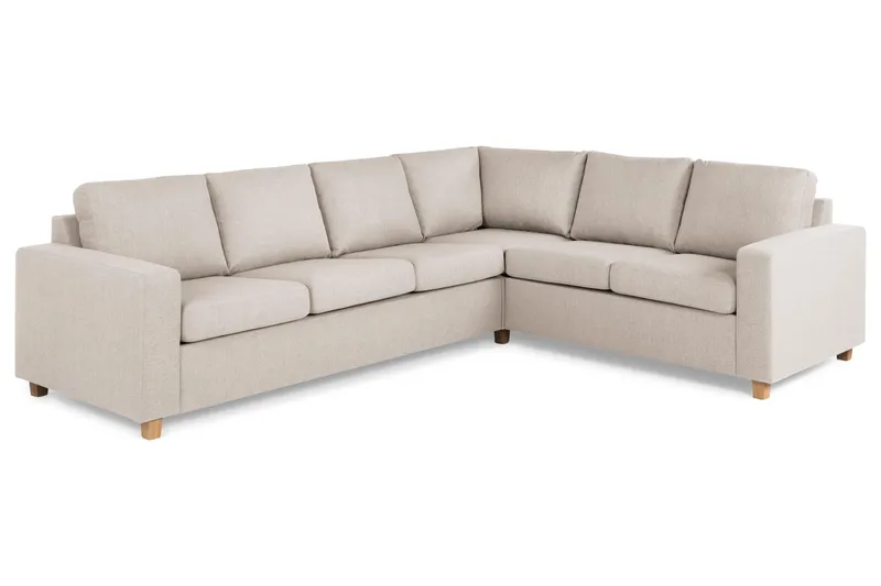 Crazy 5-sits Vändbar L-formad Large Hörnsoffa i Tyg - Beige - Products - Möbler - Soffa - Hörnsoffa