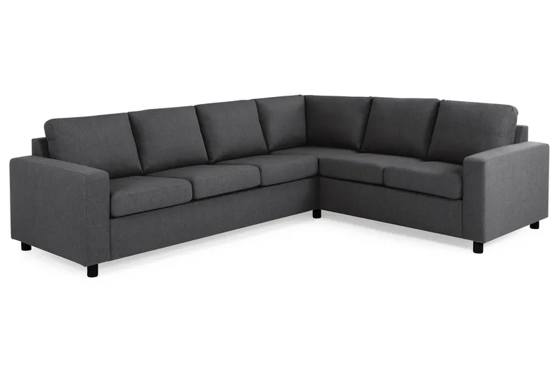 Crazy 5-sits Vändbar L-formad Large Hörnsoffa i Tyg - Mörkgrå - Products - Möbler - Soffa - Hörnsoffa
