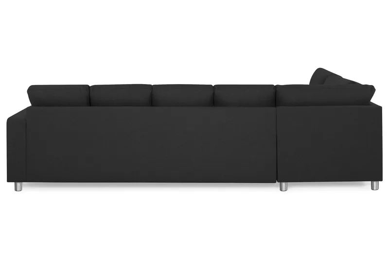 Crazy 5-sits Vänstervänd U-formad Soffa med Divan och Schäslong i Tyg - Antracit - Products - Möbler - Soffa - U-soffa