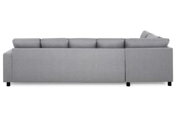 Crazy 5-sits Vänstervänd U-formad Soffa med Divan och Schäslong i Tyg - Grå - Products - Möbler - Soffa - U-soffa