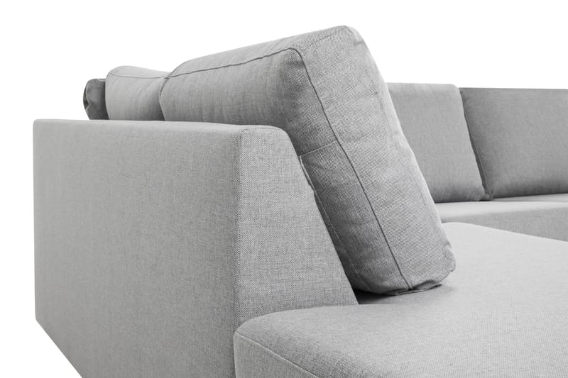 Crazy 5-sits Vänstervänd U-formad Soffa med Divan och Schäslong i Tyg - Grå - Products - Möbler - Soffa - U-soffa