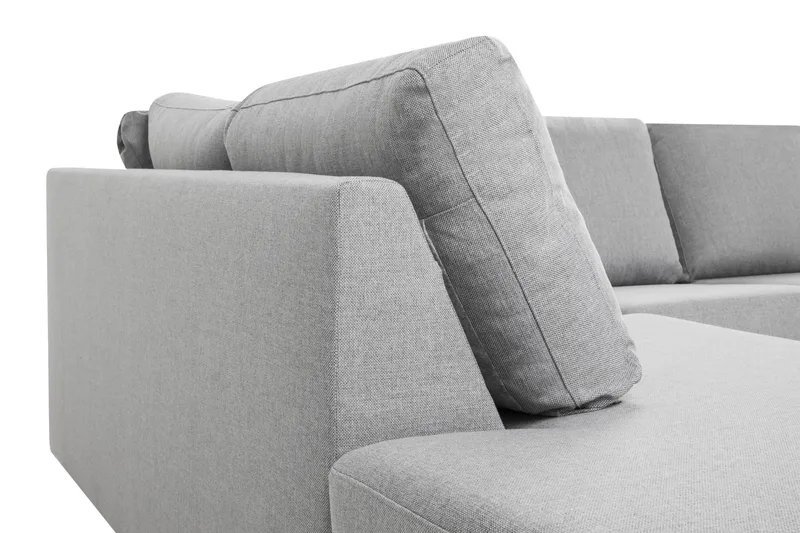 Crazy 5-sits Vänstervänd U-formad Soffa med Divan och Schäslong i Tyg - Grå - Products - Möbler - Soffa - U-soffa
