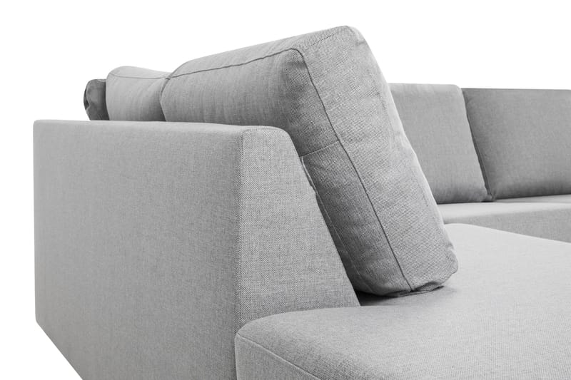 Crazy 5-sits Vänstervänd U-formad Soffa med Divan och Schäslong i Tyg - Grå - Products - Möbler - Soffa - U-soffa