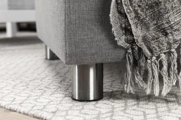 Crazy 5-sits Vänstervänd U-formad Soffa med Divan och Schäslong i Tyg - Grå - Products - Möbler - Soffa - U-soffa