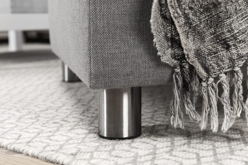Crazy 5-sits Vänstervänd U-formad Soffa med Divan och Schäslong i Tyg - Grå - Products - Möbler - Soffa - U-soffa