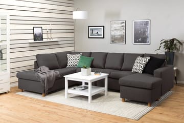 Crazy 5-sits Vänstervänd U-formad Soffa med Divan och Schäslong i Tyg - Mörkgrå - Products - Möbler - Soffa - U-soffa