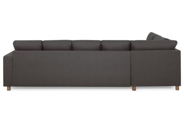 Crazy 5-sits Vänstervänd U-formad Soffa med Divan och Schäslong i Tyg - Mörkgrå - Products - Möbler - Soffa - U-soffa