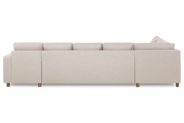 Crazy 5-sits Vänstervänd U-formad X-Large Soffa med Divan och Schäslong i Tyg - Beige - Products - Möbler - Soffa - U-soffa