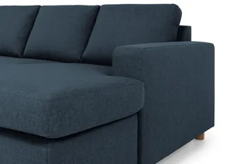 Crazy 5-sits Vänstervänd U-formad X-Large Soffa med Divan och Schäslong i Tyg - Blå - Products - Möbler - Soffa - U-soffa