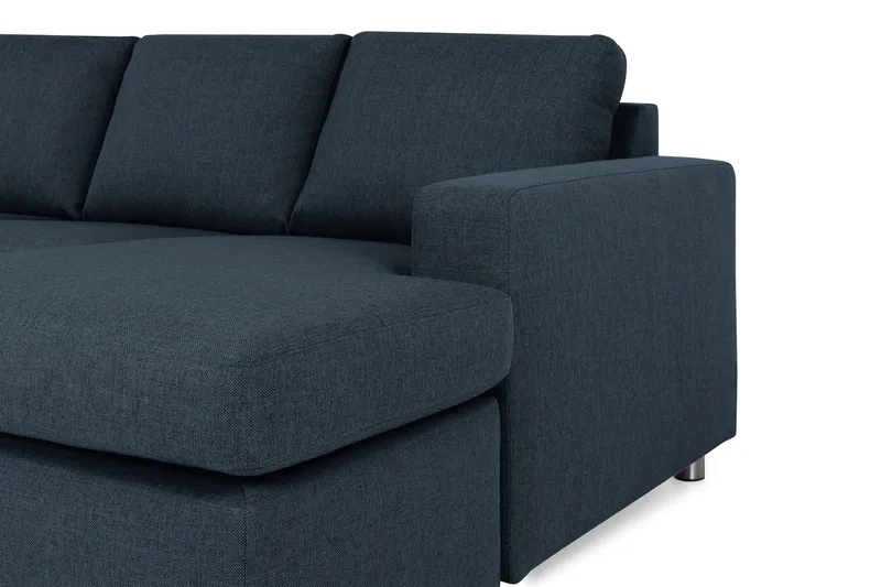 Crazy 5-sits Vänstervänd U-formad X-Large Soffa med Divan och Schäslong i Tyg - Blå - Products - Möbler - Soffa - U-soffa