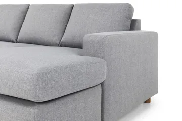 Crazy 5-sits Vänstervänd U-formad X-Large Soffa med Divan och Schäslong i Tyg - Grå - Products - Möbler - Soffa - U-soffa