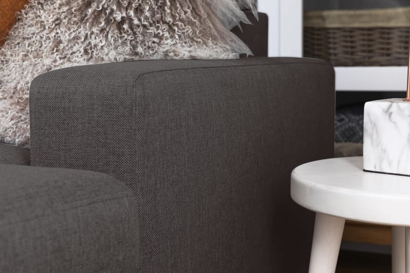 Crazy 5-sits Vänstervänd U-formad X-Large Soffa med Divan och Schäslong i Tyg - Mörkgrå - Products - Möbler - Soffa - U-soffa