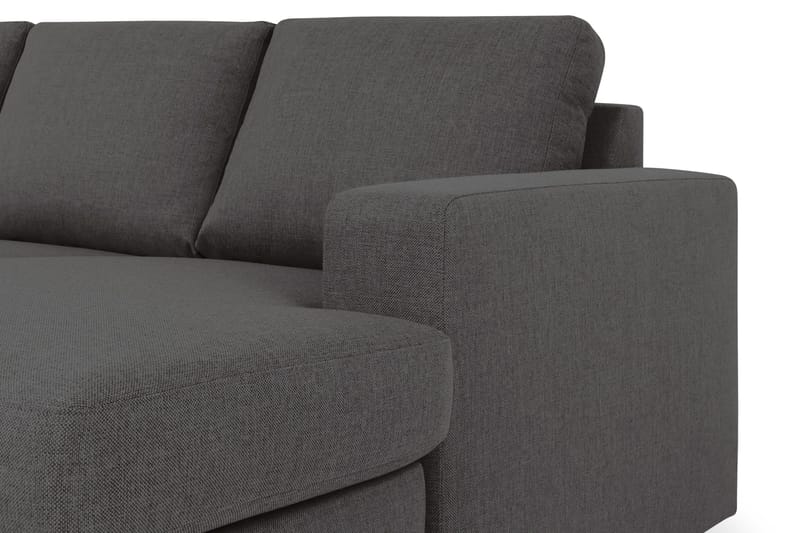 Crazy 5-sits Vänstervänd U-formad X-Large Soffa med Divan och Schäslong i Tyg - Mörkgrå - Products - Möbler - Soffa - U-soffa