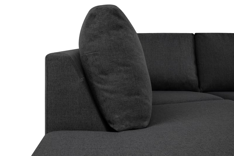 Crazy 5-sits Vänstervänd U-formad X-Large Soffa med Divan och Schäslong i Tyg - Mörkgrå - Products - Möbler - Soffa - U-soffa