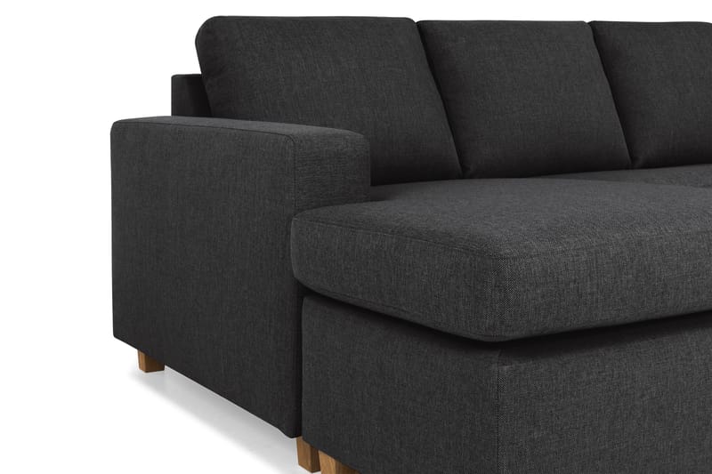 Crazy 6-sits Högervänd U-formad XX-Large Soffa med Divan och Schäslong i Tyg - Antracit - Products - Möbler - Soffa - U-soffa