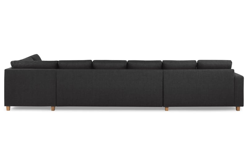 Crazy 6-sits Högervänd U-formad XX-Large Soffa med Divan och Schäslong i Tyg - Antracit - Products - Möbler - Soffa - U-soffa