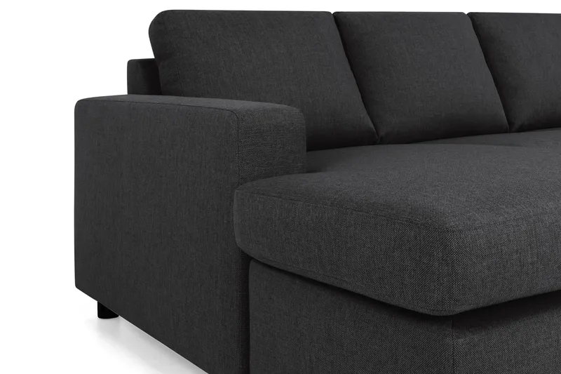 Crazy 6-sits Högervänd U-formad XX-Large Soffa med Divan och Schäslong i Tyg - Antracit - Products - Möbler - Soffa - U-soffa