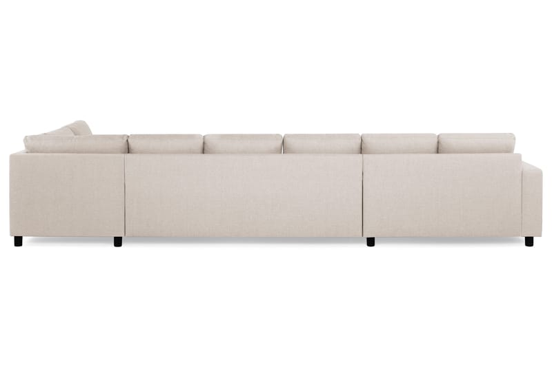 Crazy 6-sits Högervänd U-formad XX-Large Soffa med Divan och Schäslong i Tyg - Beige - Products - Möbler - Soffa - U-soffa