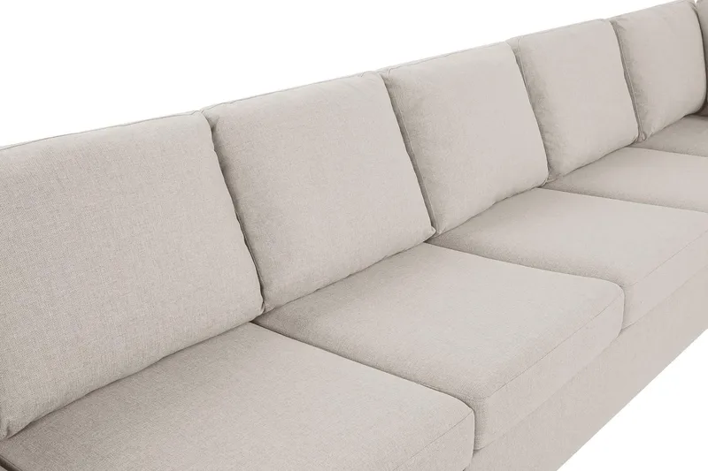 Crazy 6-sits Högervänd U-formad XX-Large Soffa med Divan och Schäslong i Tyg - Beige - Products - Möbler - Soffa - U-soffa