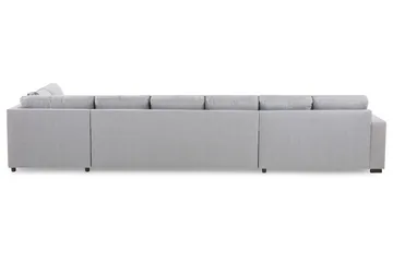 Crazy 6-sits Högervänd U-formad XX-Large Soffa med Divan och Schäslong i Tyg - Grå - Products - Möbler - Soffa - U-soffa