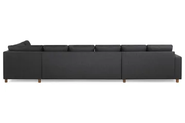Crazy 6-sits Högervänd U-formad XX-Large Soffa med Divan och Schäslong i Tyg - Mörkgrå - Products - Möbler - Soffa - U-soffa