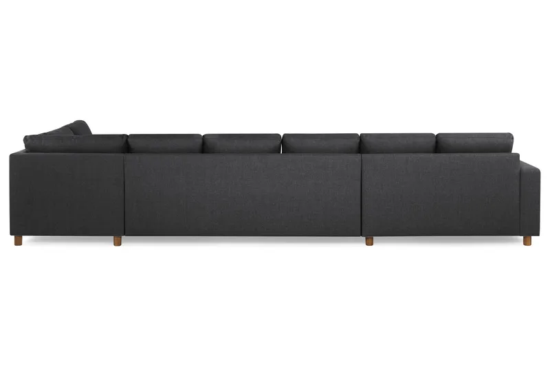 Crazy 6-sits Högervänd U-formad XX-Large Soffa med Divan och Schäslong i Tyg - Mörkgrå - Products - Möbler - Soffa - U-soffa