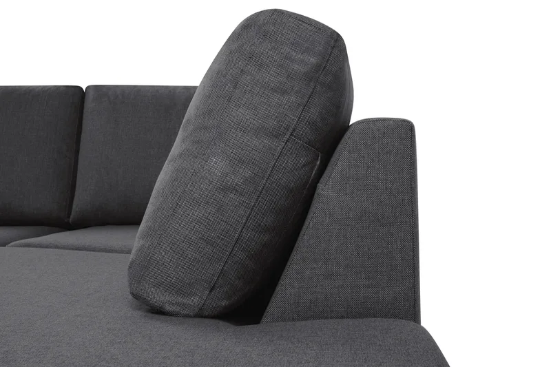 Crazy 6-sits Högervänd U-formad XX-Large Soffa med Divan och Schäslong i Tyg - Mörkgrå - Products - Möbler - Soffa - U-soffa
