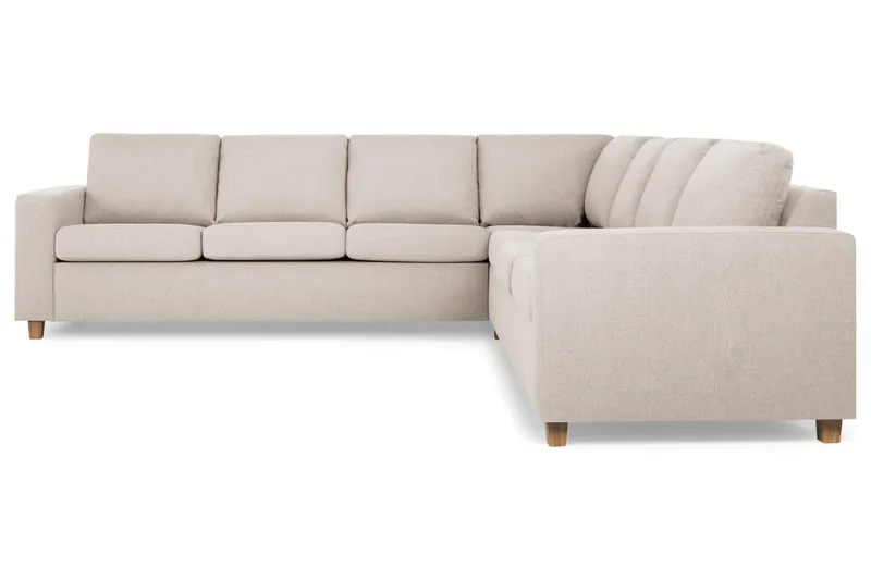 Crazy 6-sits Vändbar L-formad X-Large Hörnsoffa i Tyg - Beige - Products - Möbler - Soffa - Hörnsoffa