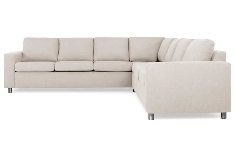 Crazy 6-sits Vändbar L-formad X-Large Hörnsoffa i Tyg - Beige - Products - Möbler - Soffa - Hörnsoffa