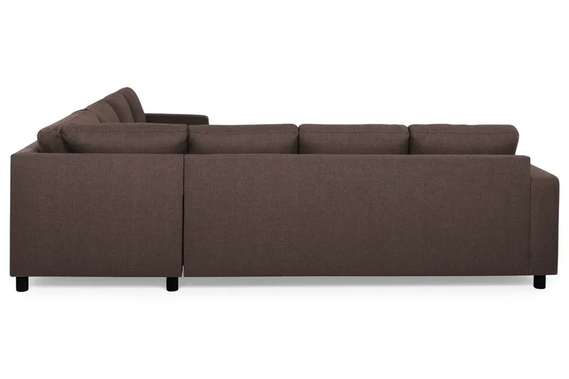 Crazy 6-sits Vändbar L-formad X-Large Hörnsoffa i Tyg - Brun - Products - Möbler - Soffa - Hörnsoffa