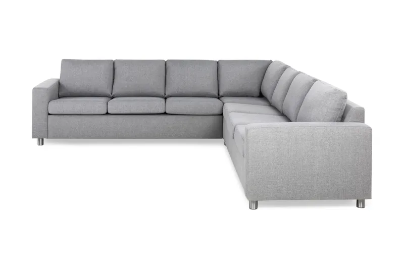 Crazy 6-sits Vändbar L-formad X-Large Hörnsoffa i Tyg - Grå - Products - Möbler - Soffa - Hörnsoffa