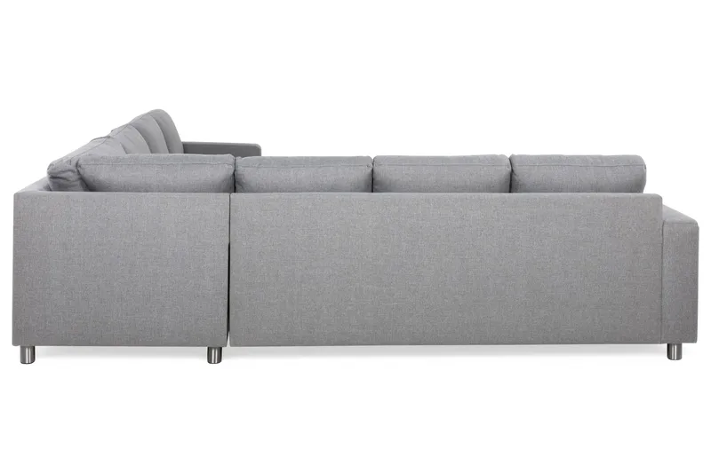 Crazy 6-sits Vändbar L-formad X-Large Hörnsoffa i Tyg - Grå - Products - Möbler - Soffa - Hörnsoffa