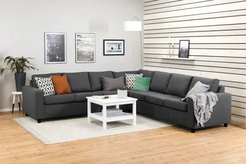 Crazy 6-sits Vändbar L-formad X-Large Hörnsoffa i Tyg - Mörkgrå - Products - Möbler - Soffa - Hörnsoffa