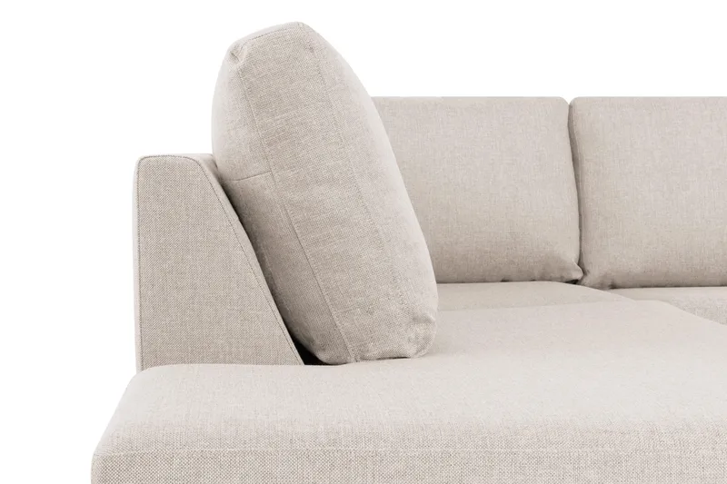 Crazy 6-sits Vänstervänd U-formad XX-Large Soffa med Divan och Schäslong i Tyg - Beige - Products - Möbler - Soffa - U-soffa