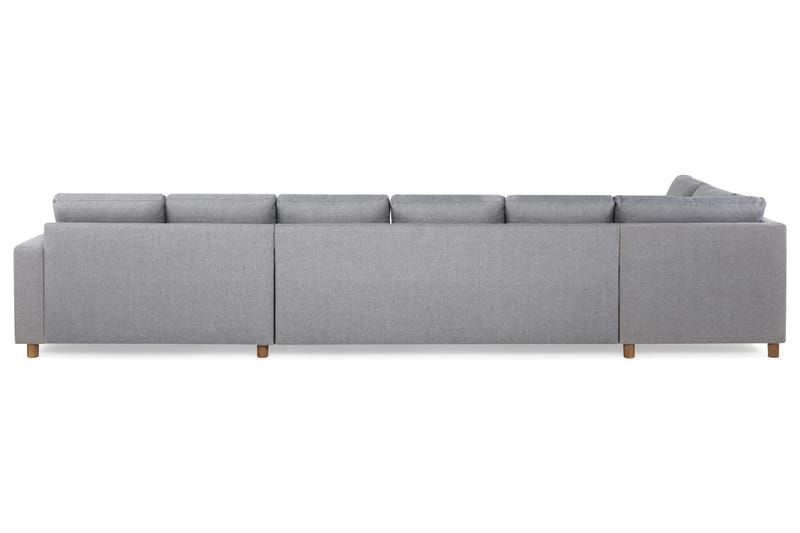 Crazy 6-sits Vänstervänd U-formad XX-Large Soffa med Divan och Schäslong i Tyg - Grå - Products - Möbler - Soffa - U-soffa