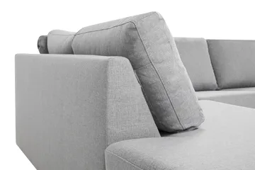 Crazy 6-sits Vänstervänd U-formad XX-Large Soffa med Divan och Schäslong i Tyg - Grå - Products - Möbler - Soffa - U-soffa