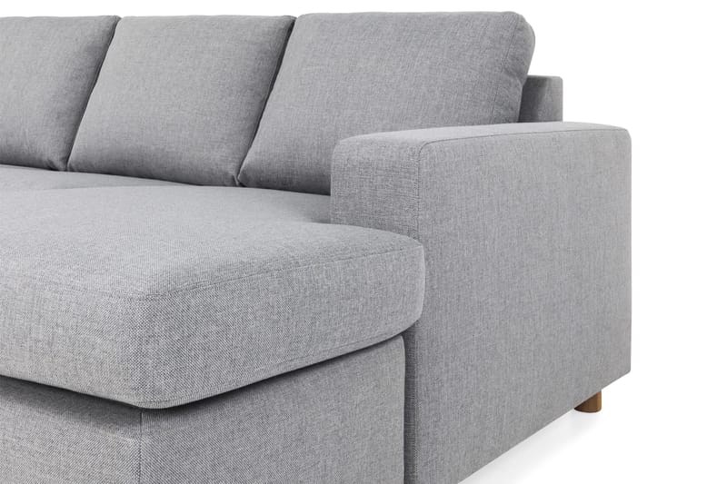 Crazy 6-sits Vänstervänd U-formad XX-Large Soffa med Divan och Schäslong i Tyg - Grå - Products - Möbler - Soffa - U-soffa
