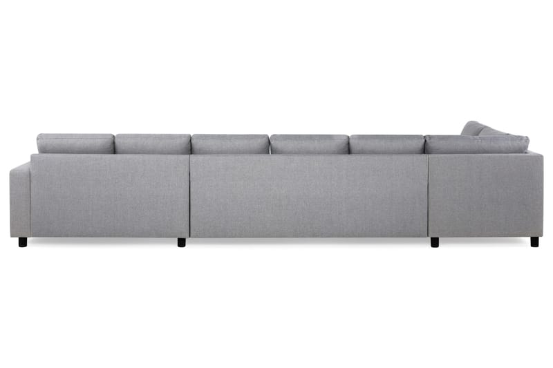 Crazy 6-sits Vänstervänd U-formad XX-Large Soffa med Divan och Schäslong i Tyg - Grå - Products - Möbler - Soffa - U-soffa